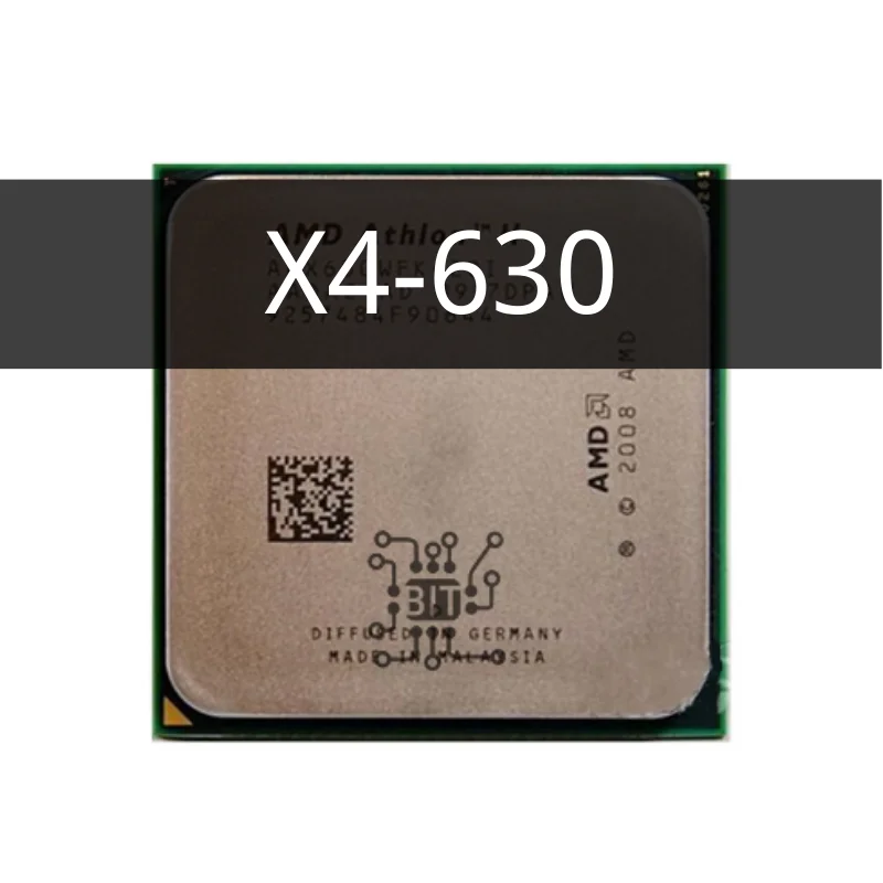

X4 630 X4-630 2.8 GHz Quad-Core CPU Processor ADX630WFK42GI Socket AM3