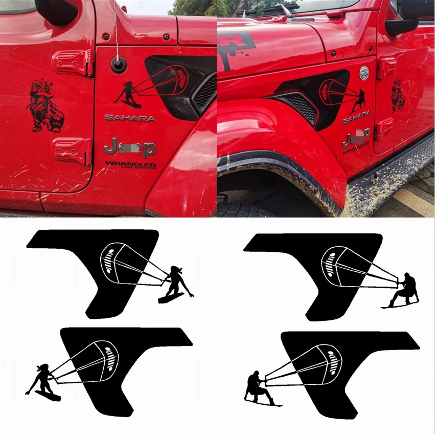 

SHINEKA наклейка снаружи автомобиля ПВХ лист крыло наклейка крышка для Jeep Wrangler JL JT Гладиатор THREEOFIVE Специальный выпуск чехол