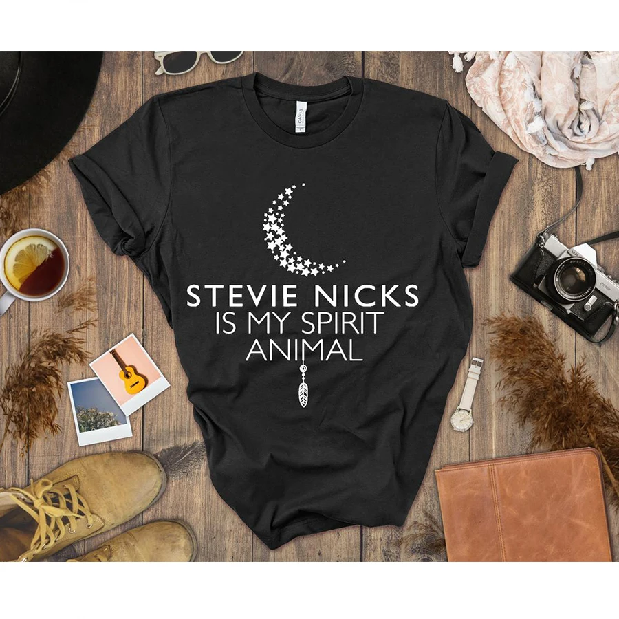 

Stevie Nicks Fashion printed round neck casual short-sleeved T-shirt