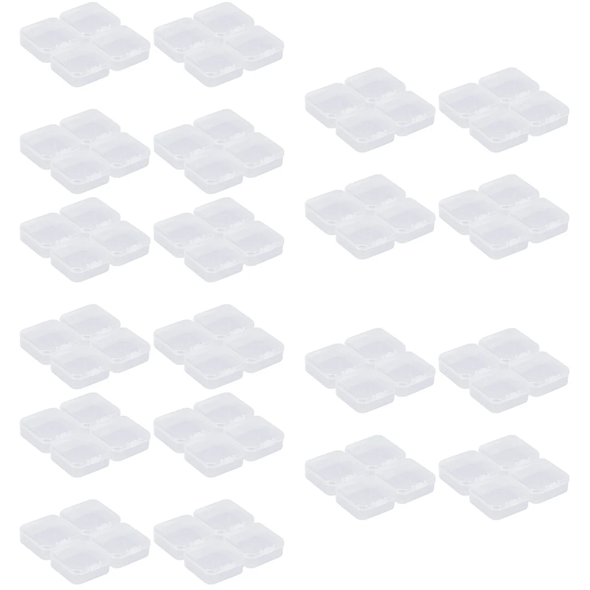 

150 Pcs Jewelry Display Boxes Dust-Proof Jewelry Box Transparent Jewelry Boxes for Earring Bracelet Necklace Ring