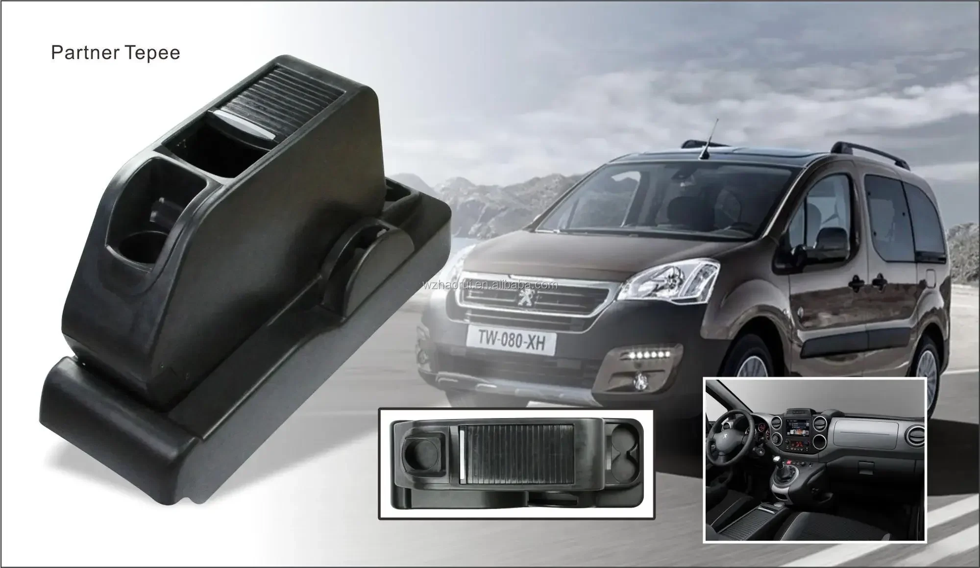 

Для Citroen Berlingo 2010-2019, подлокотник, консоль, органайзер, салон автомобиля, ящик для хранения, аксессуар для Peugeot, комфорт вождения