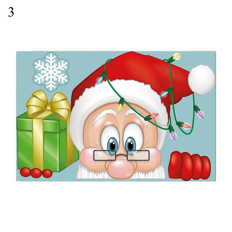 Рождественская Снежинка Электростатическая Наклейка на стену стеклянные окна