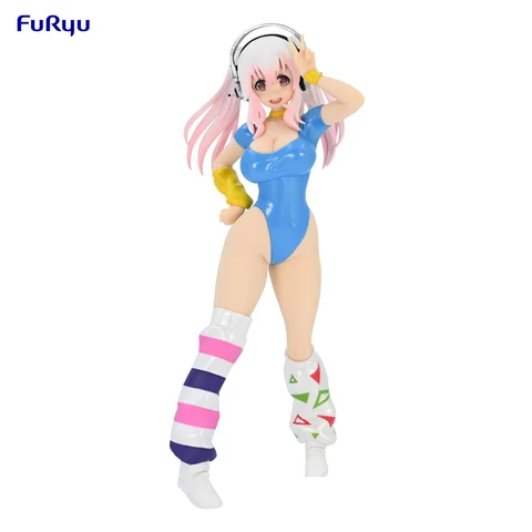 Японская Оригинальная фигурка аниме для девочек, фигурка супер Соник, Коллекционная модель, игрушки для мальчиков 18 см