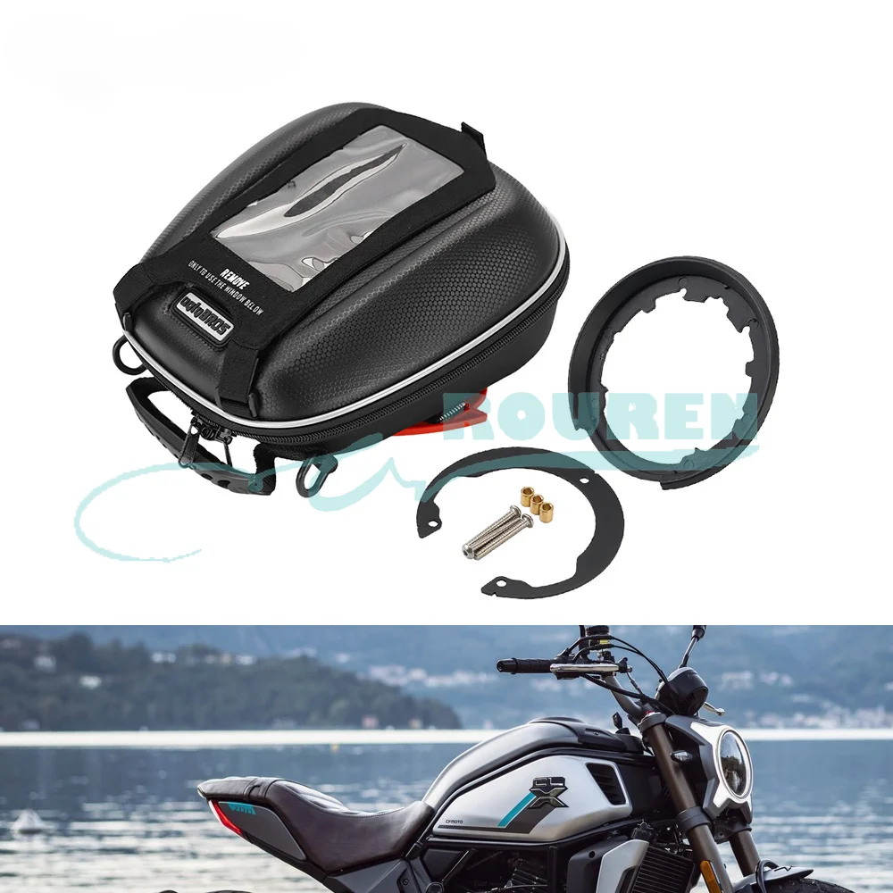 Motorcycle Backpack Ricing Phone Navigation Fuel Tank Bag for CFMOTO Cf Moto Waterproof Luggage Tanklock Equipaje Modified Parts