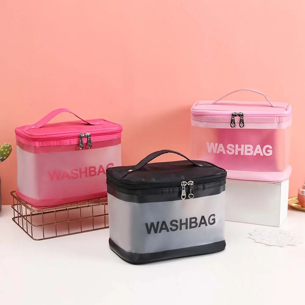 

Fashion Portable Travel PVC Waterproof Handbag Toiletry Bag Cosmetic Organizer Cosmetic Storage Bag Makeup Bag