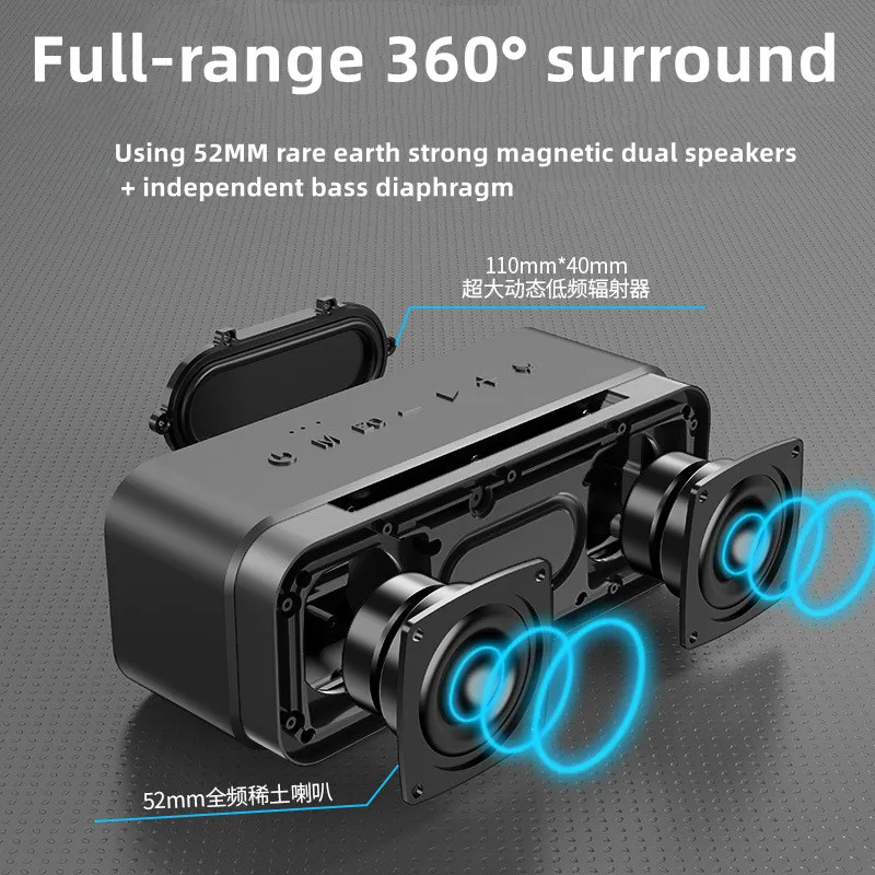 Bluetooth-Колонка Xdobo портативная водонепроницаемая 50 Вт 360 стерео |