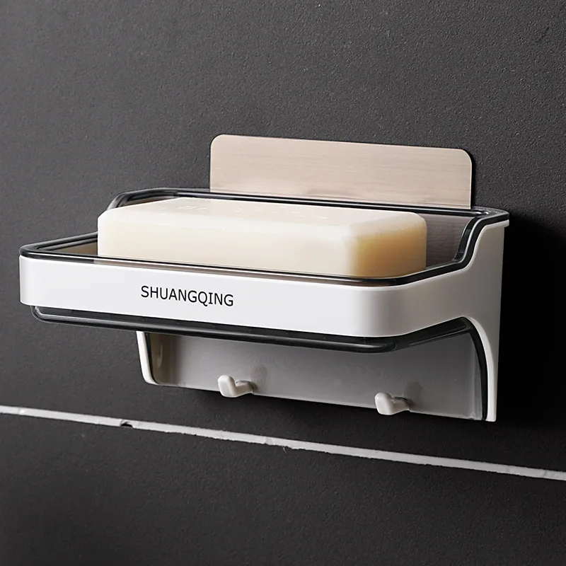 

Стеллажи для ванной комнаты, настенный держатель для мыла без перфорации, съемные стеллажи с крючками