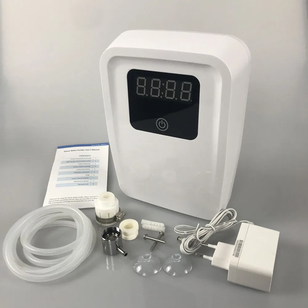 

Corona Discharge Household Tap Water Purifier Food Sterilizer Kitchen Water Pesticide Remove Ozone Generator WPI0.5-D