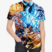 summer seaside beach mens shirts anime dragon ball series printed top trendy cool street party shirts high quality oversize 5xl