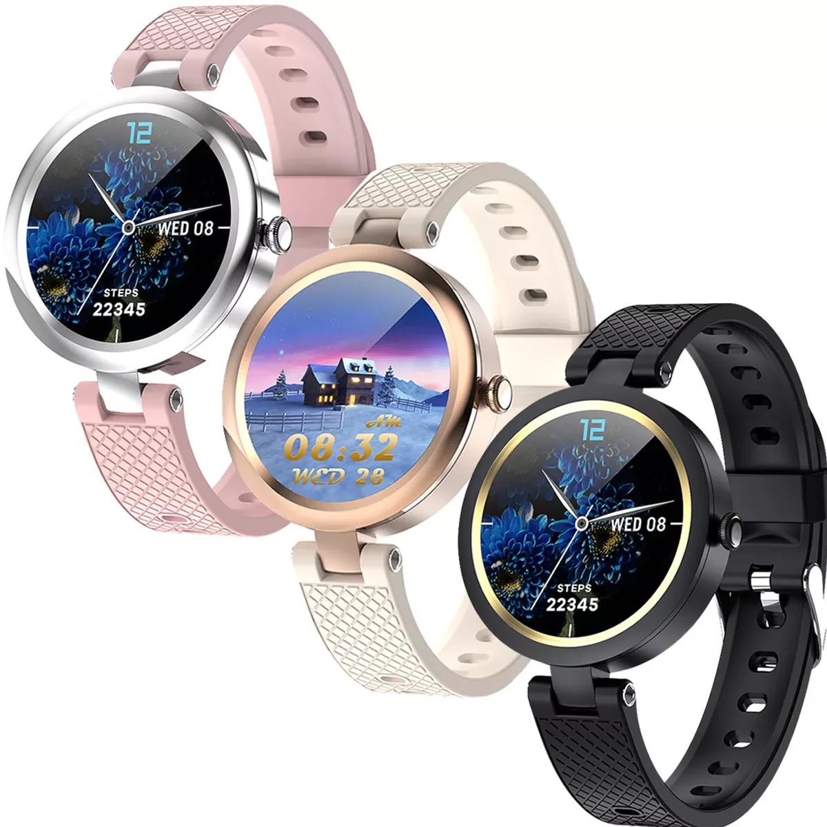 

2022 New Smart Watch Women Nen Full Touch Screen Sport Fitness Watches Bluetooth IP68 Waterproof Android Ios Smartwatch