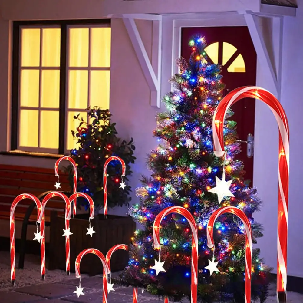 

Festive Path Lights Festive Christmas Candy Cane Led Lights Create Indoors Outdoors With 1 Drag 8 Path For Garden For Christmas