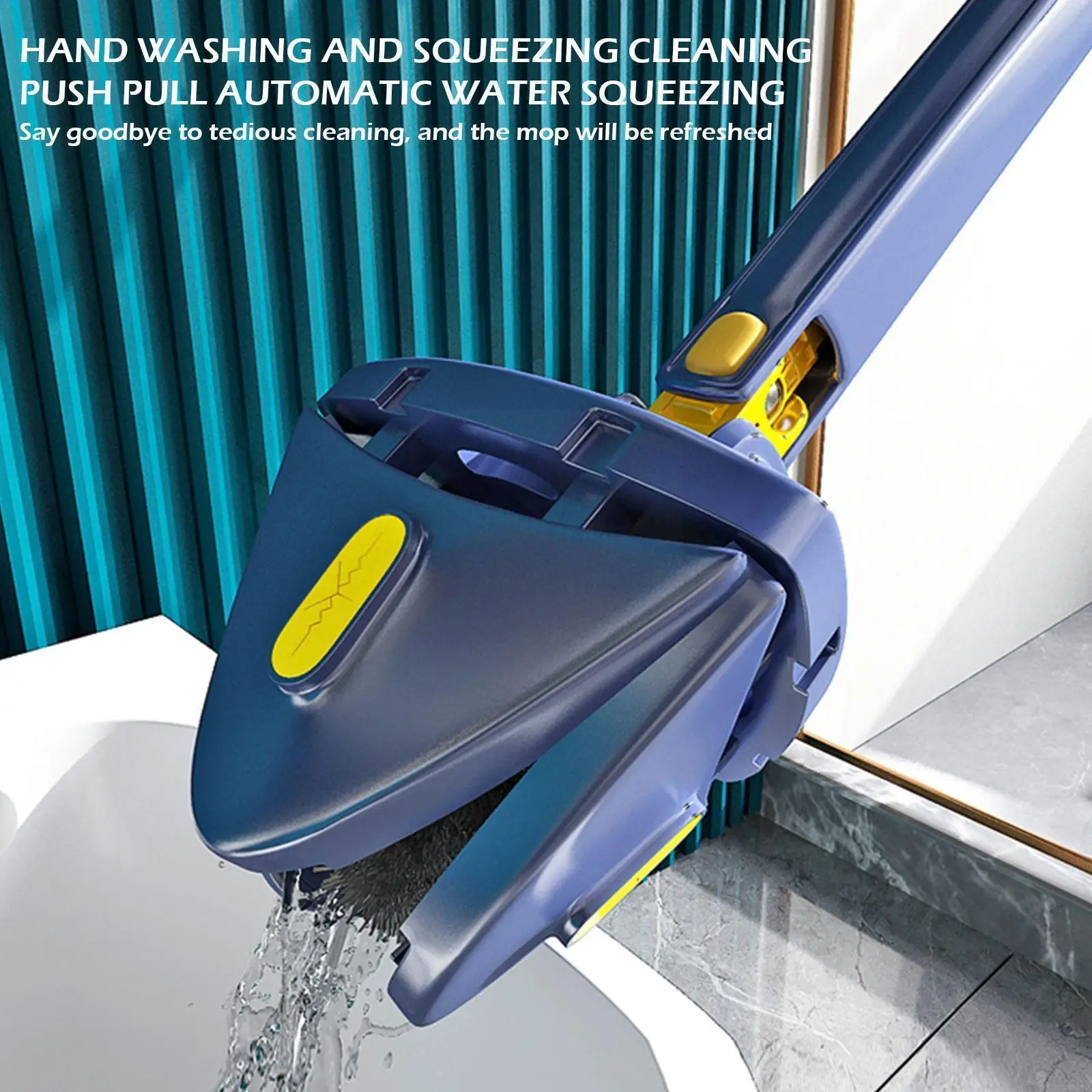 

Self-wringing Extended Mop X Type Microfiber Hand Squeeze Household Washing Tool Rotate Cleaning Free Floor Lazy P6x0