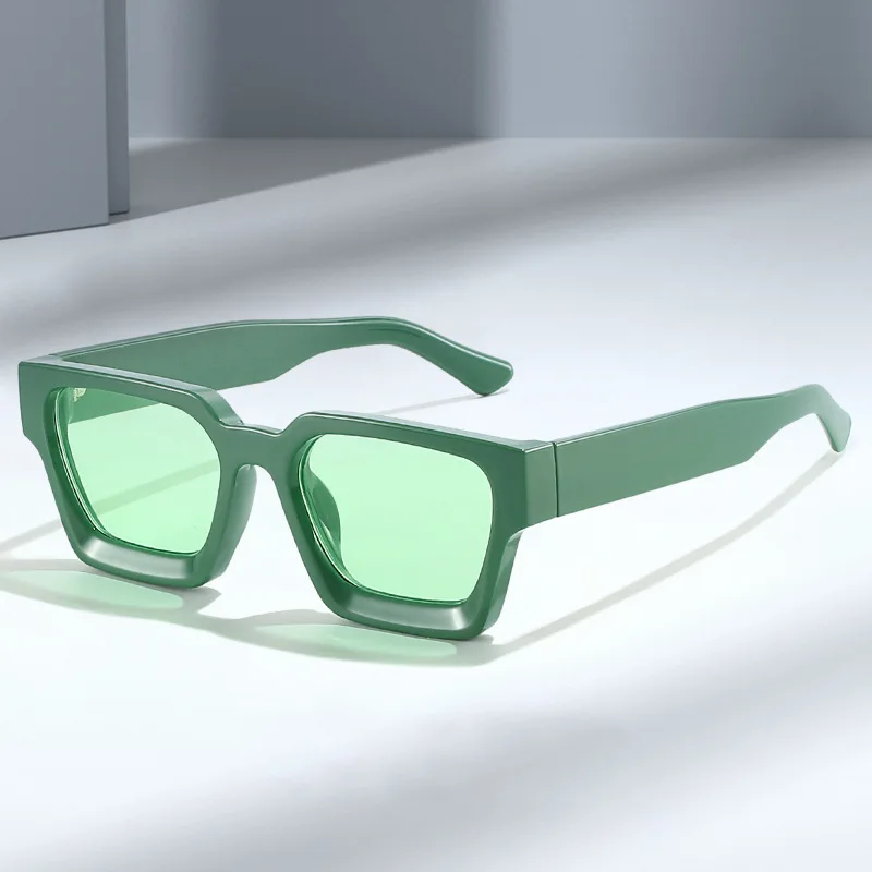 

2022 New Thick Frame Sunglasses Trend Box Foreign Trade Glasses Personality Large Frame Sunglasses