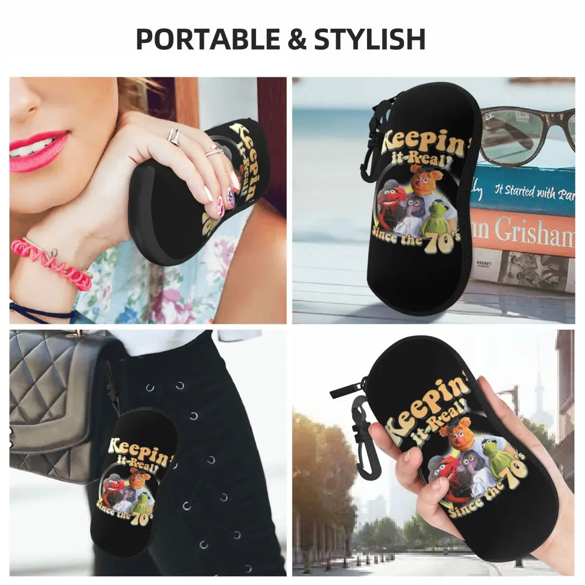 Muppets Show Keepin It Real Графический футляр для очков Легкий ящик хранения Контейнер с