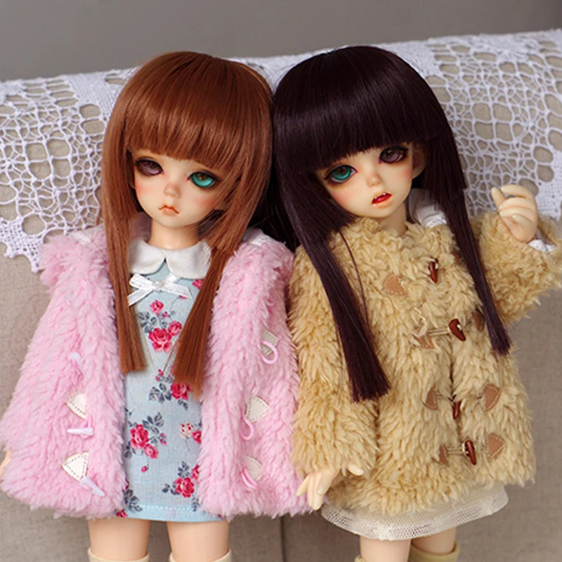 Детская игрушка BJD DD SD MSD 1/6 1/4 1/3 реквизит для фото куклы одежда плюшевое пальто