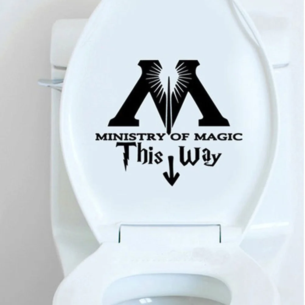 

1PC Toilet Sticker Closestool Bathroom Decorative Toilet Decal Stickers for KTV
