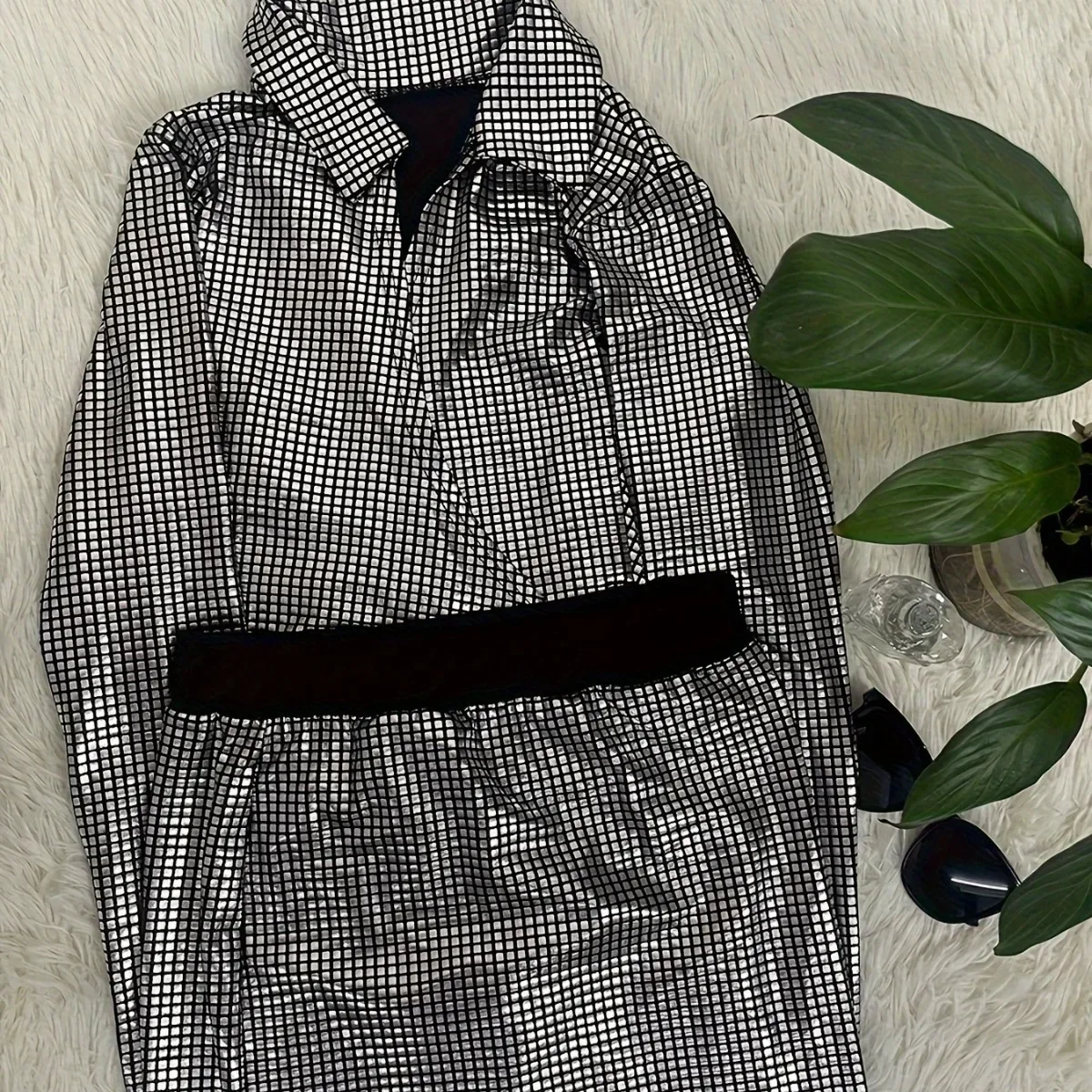 Осенний новый дизайн ажурное европейское и американское женское платье с