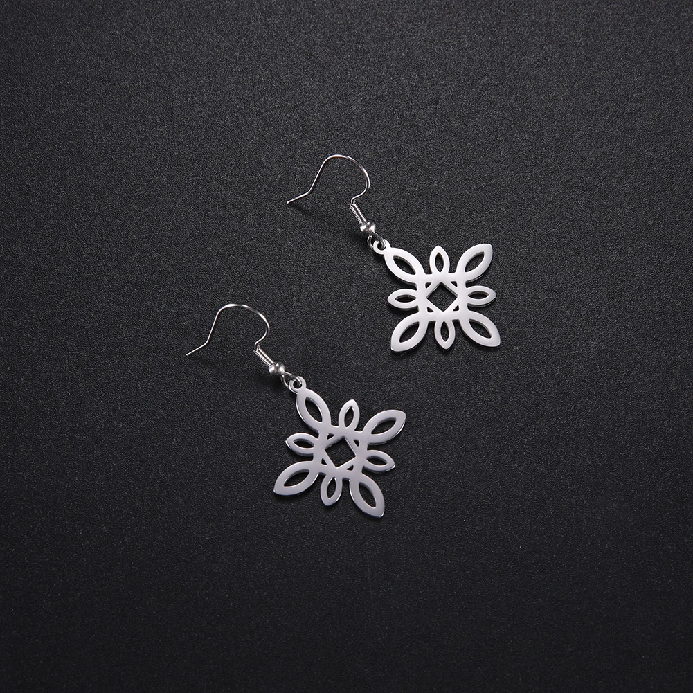 Висячие серьги в кельтском стиле с узелком для женщин геометрический крест из