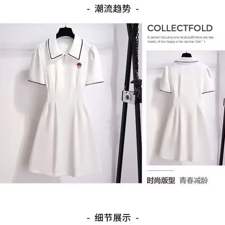 

2023 Summer Embroidery Women's New Slim-fit Sports Dress Golf Short Sleeve Dress Women's Golf Clothing