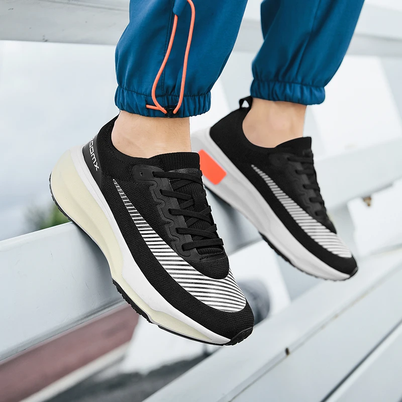 Мужские кроссовки для бега марафона дышащие легкие удобные спортивные