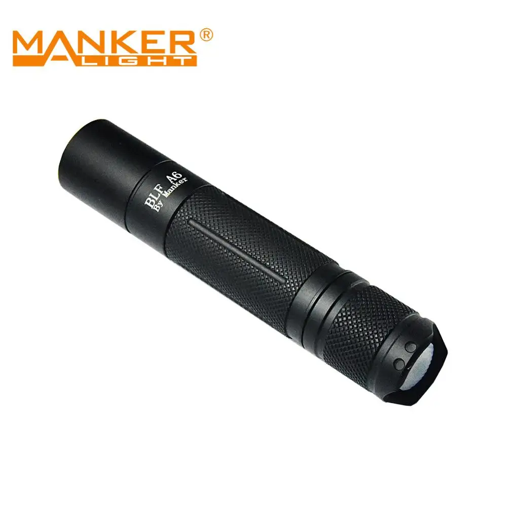 Bundle: Manker BLF A6 1600 Lumen CREE XP-L LED 18650 Flashlight + High Discharge 30A 3100mAh Li-ion Battery |