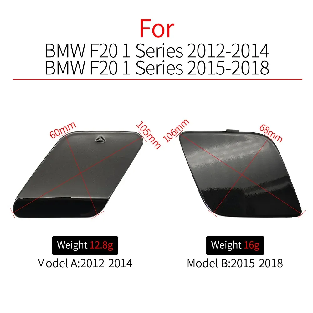 Фото Для BMW F20 серии 1 2012-2018 крышка фаркопа заднего бампера 51127293548 многоцветные варианты черный, белый цвет 116i 118i 120i №4