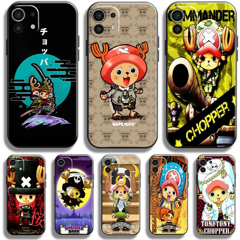 

One Piece Tony Tony Chopper For Xiaomi Mi 11 Mi 11 Lite 5G Phone Case For Xiaomi 11 Lite 5G Coque Silicone Cover Black Carcasa