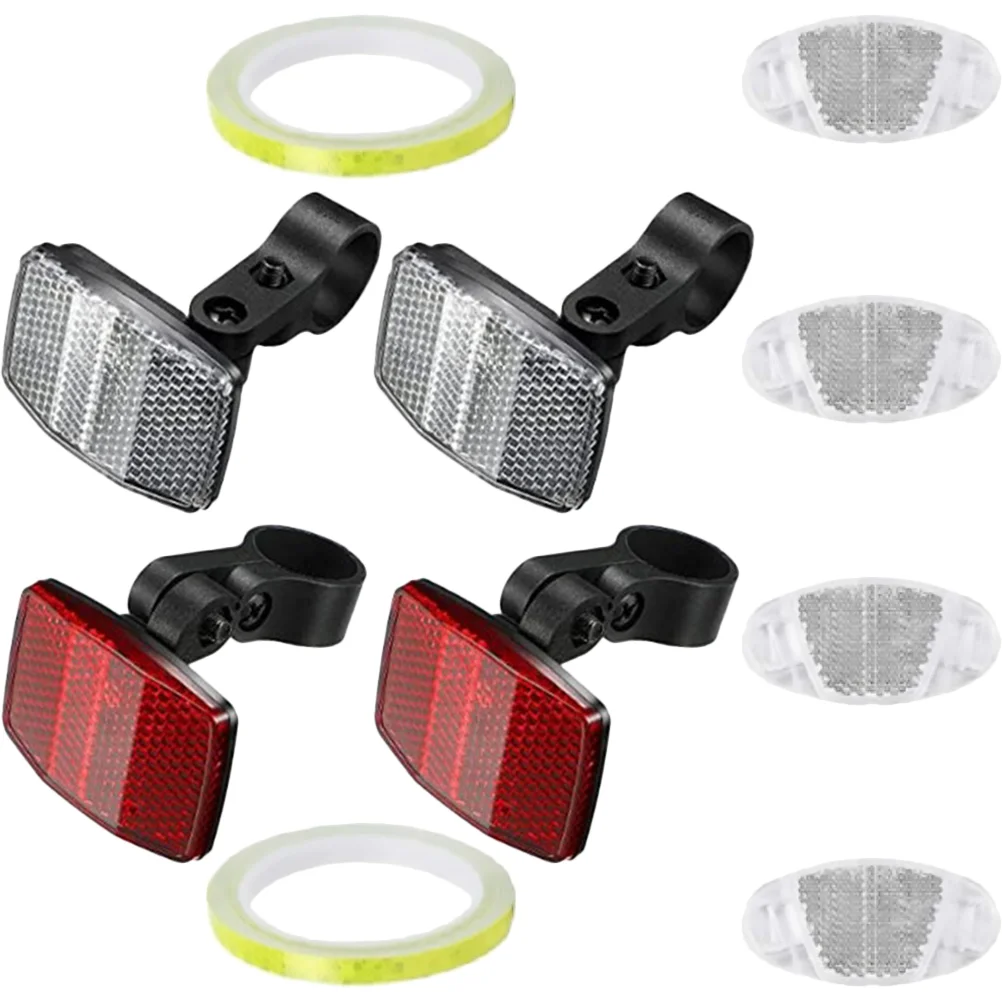 

Bicycle Reflector White Bike Reflectors Adult Bikesss Lights Accessories Adults Warning Cycling Wheel Night