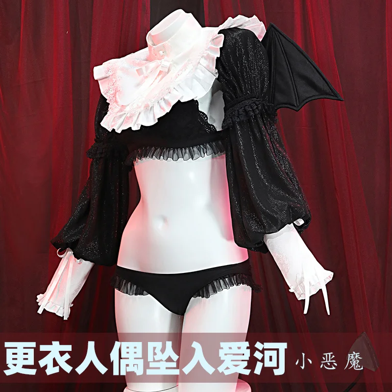

Anime My Dress-Up Darling Marin Kitagava Sexy Dress Little Devil Uniform Cosplay Costume Halloween Women Free Shipping 2022 New