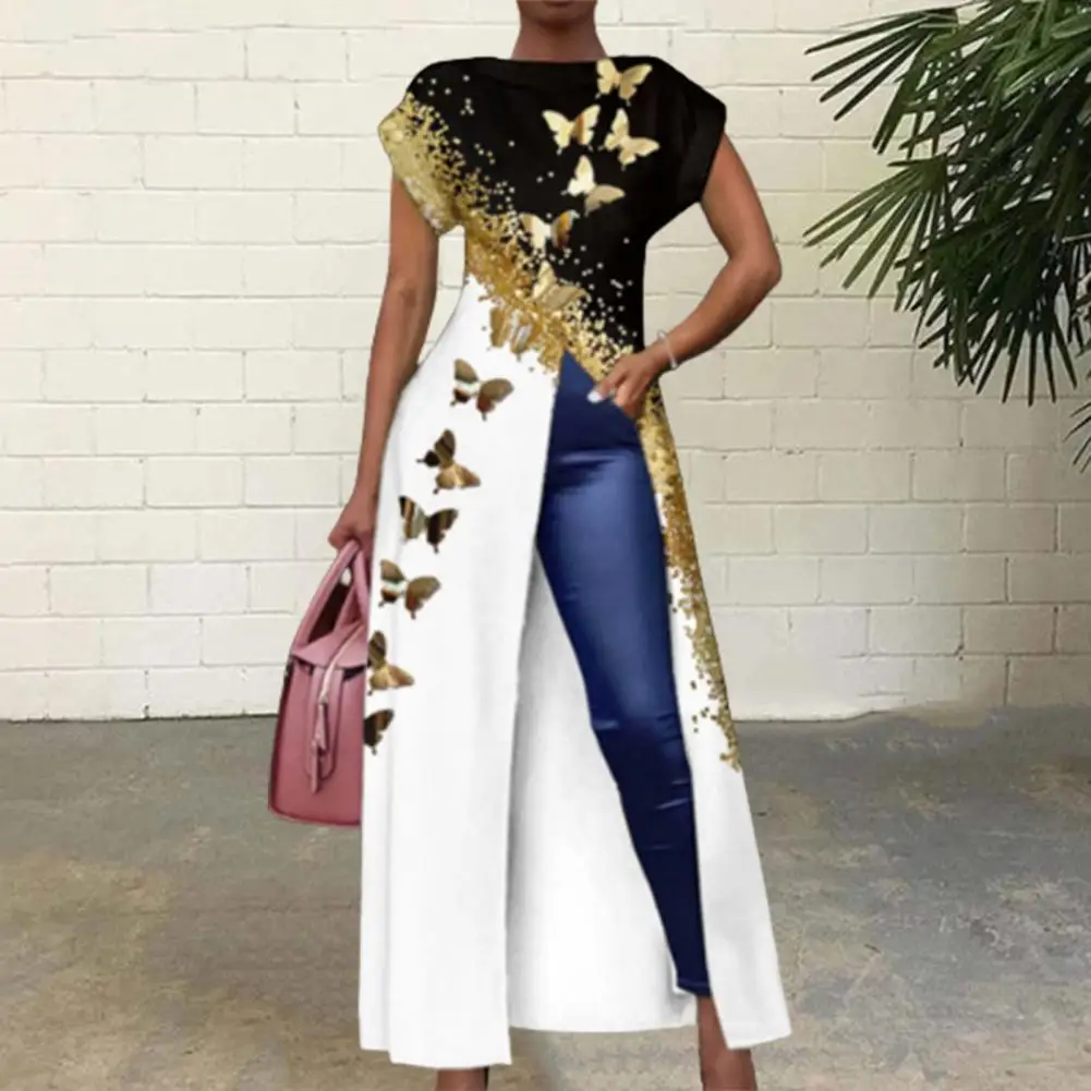 

Женское винтажное платье с вырезом лодочкой, элегантное платье с высокой талией и разрезом, свободного покроя, одежда для свадьбы и вечерин...