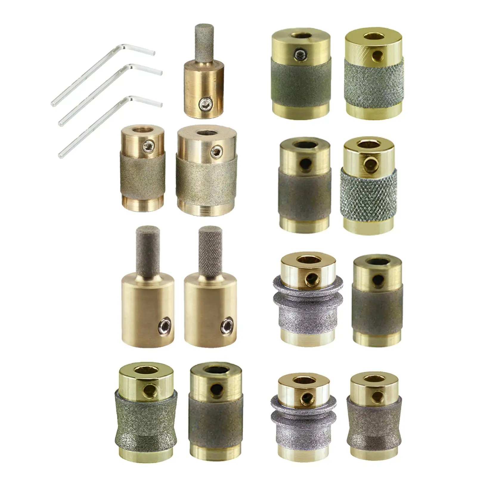 

Grinder Head Bit Adapter Core Grinder for Glass Grinder Standard Size Stained