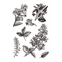 flowers leaves fairy clear stamps for diy scrapbooking card transparent silicone stamp making photo album crafts decoration