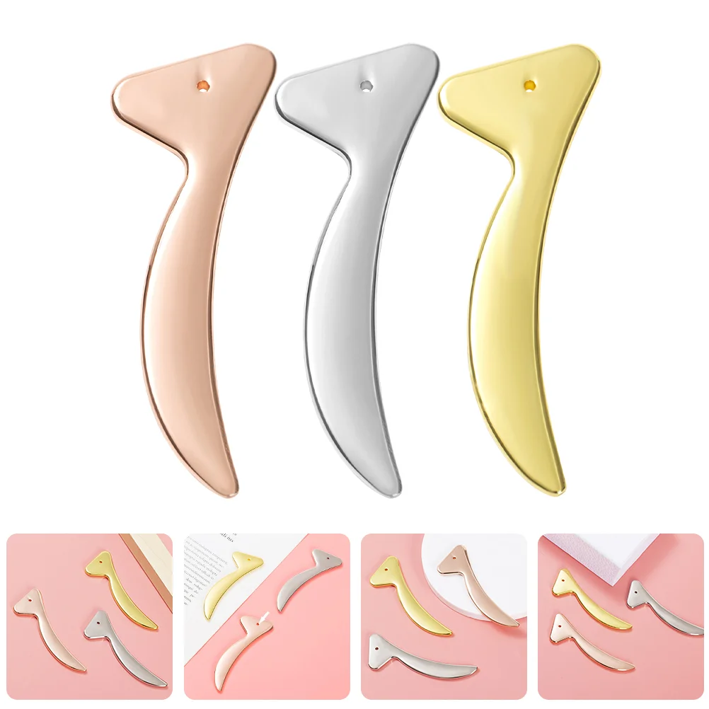 

3 Pcs Eye Cream Stick Massagers Tool Face Spatula Area Beauty Handled Skin Care Tools Sticks Woman Spatulas