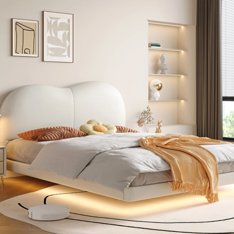 Современная индивидуальная кровать пушистая простая удобная двуспальная