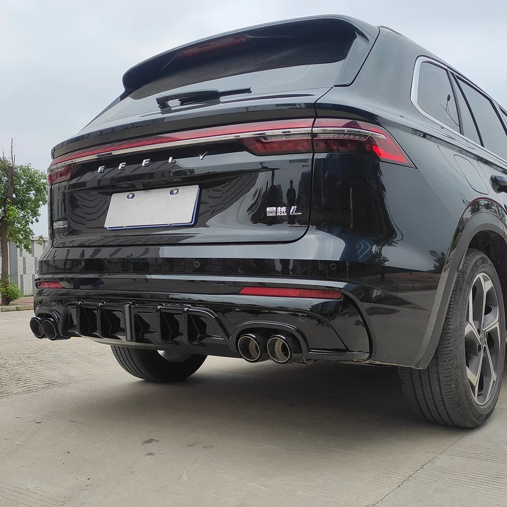 Для Geely Monjaro 2021 2022 2023 диффузор заднего бампера разветвитель комплект двойная
