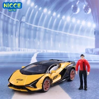nicce 132 lamborghini lightning sports car diecast metal alloy model car pull back car children gift collection a437