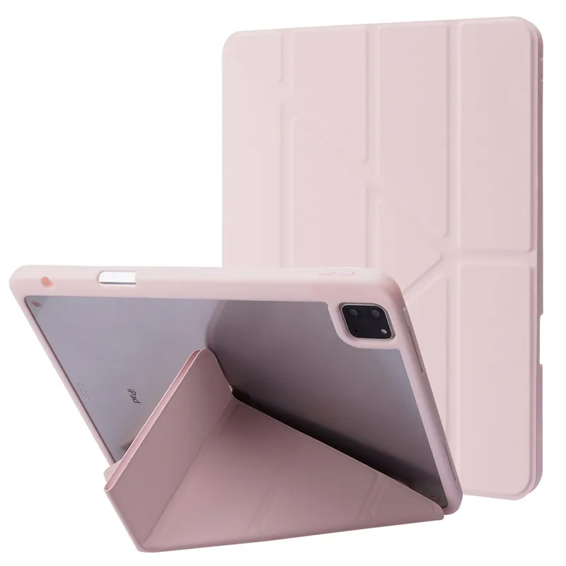 Чехол для iPad Pro 12 9 2020 2021 искусственная кожа акриловая подставка умный чехол с