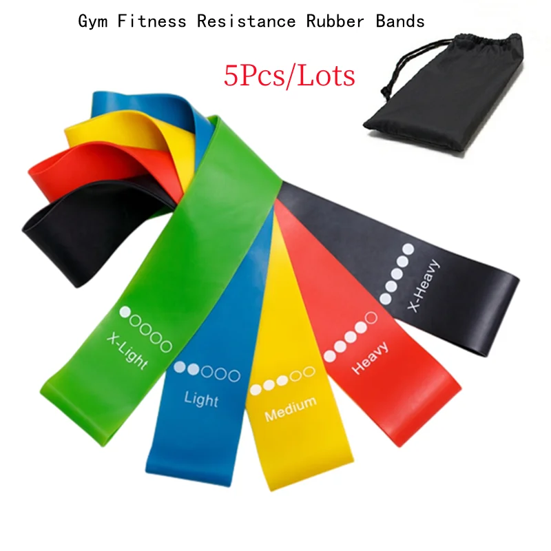 Rubber Expander Belt Workout Fitness Elastic Yoga Band Pilat