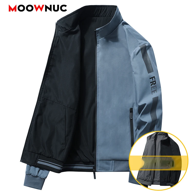 

Overcoat Spring Casual Jackets Male Fashion Coats 2023 Men's Windbreaker Autumn Fit Windproof Hombre Smart Coveral Brand MOOWNUC