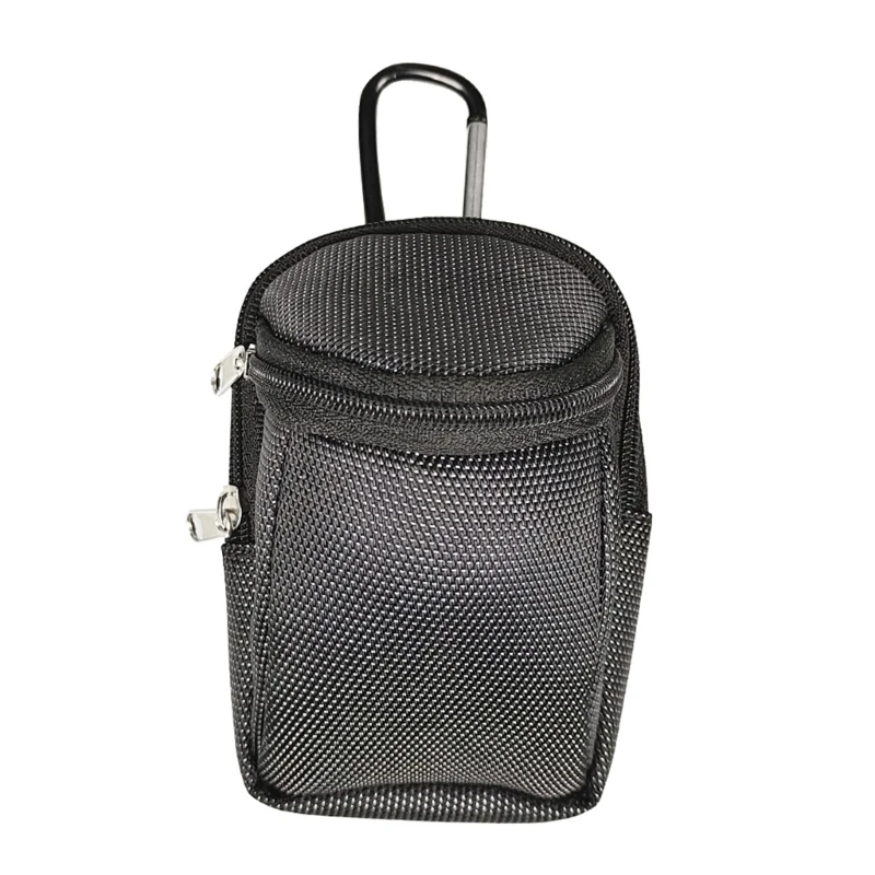 

Golf Balls Bag with Carabiner Men Lightweight Multi-Pockets Zipper Pocket