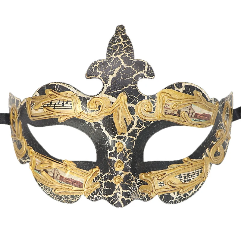 Мужские маскарадные маски красивые мальчики венецианская Мода винтажная музыка