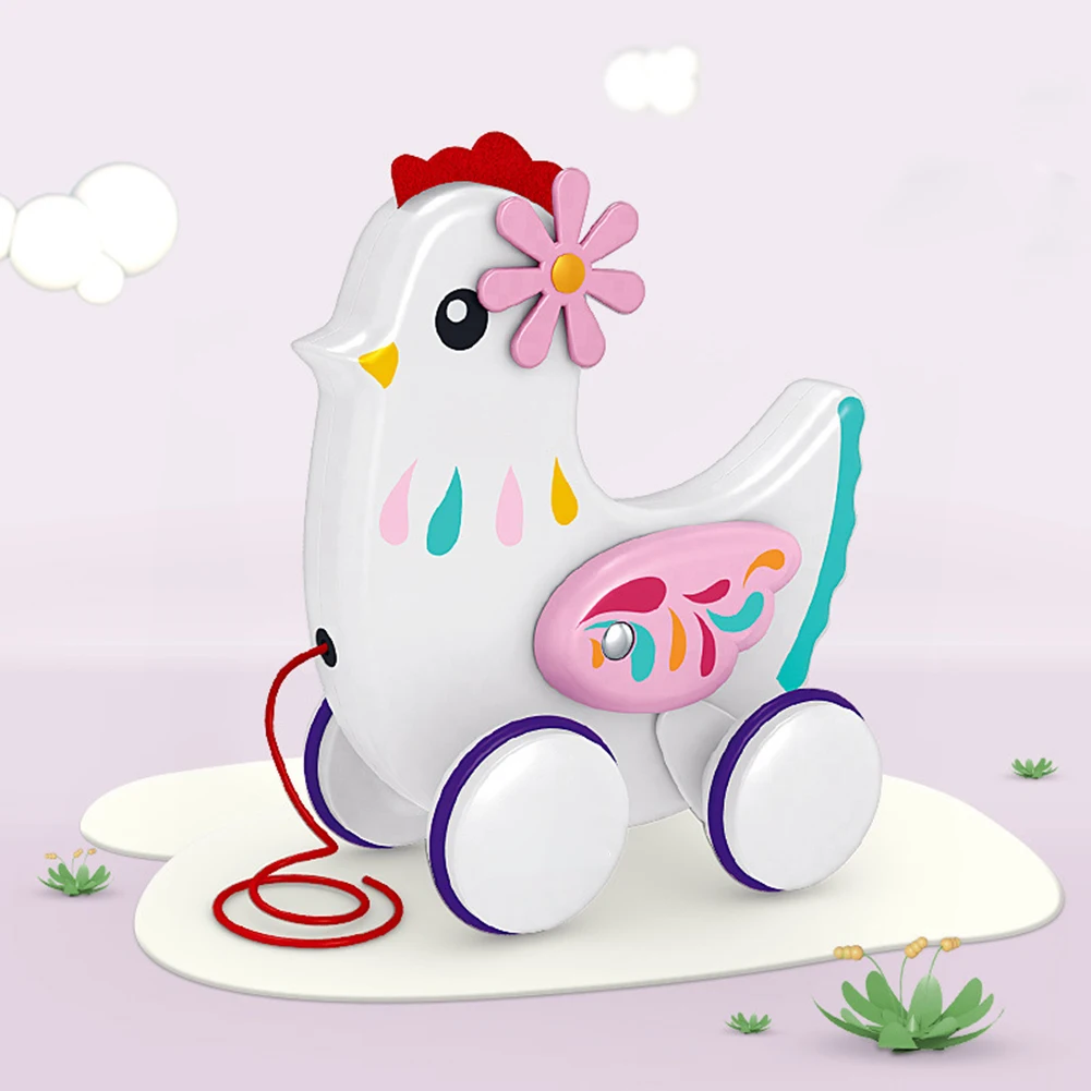 

Креативные Игрушки для малышей раннее образование животное тянущаяся веревка Тяговая машина подарок для ребенка Тяговая веревка игрушка Т...