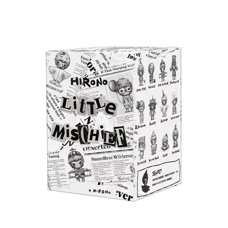 Фото POP MART Hirono Little Mischief Series: Слепая коробка-сюрприз, коллекционная фигурка, аниме-персонаж, украшение для рабочего стола, милый подарок №1