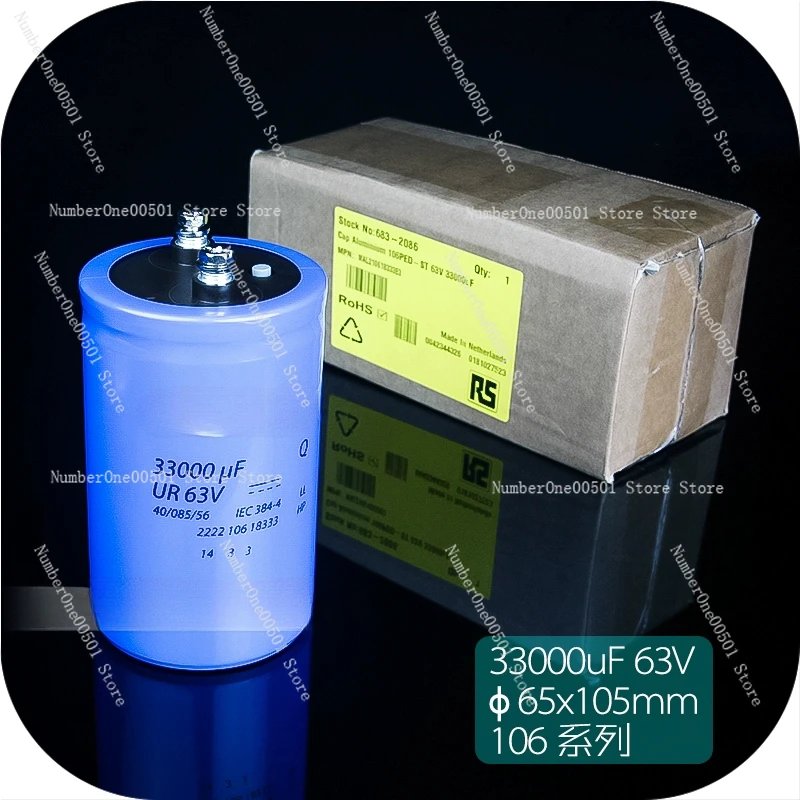 Применимо к электролитическому конденсатору серии BC VISHAY post filter 33000uF 63V 106 65x105 мм