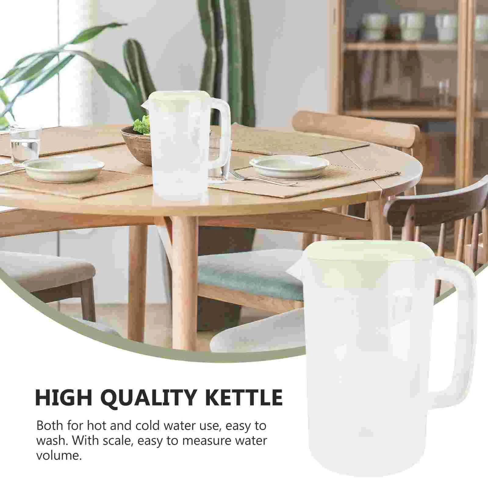 Бутылка для холодной воды стеклянный кувшин Sürahi пластик с крышкой 2-литровых