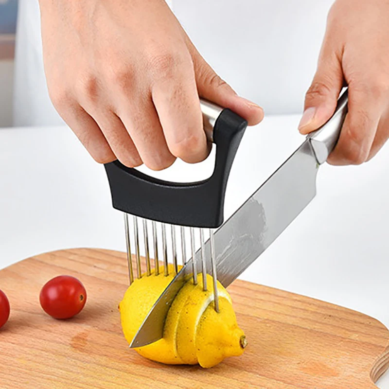 Держатель для луковой нарезки из нержавеющей стали измельчитель овощей и