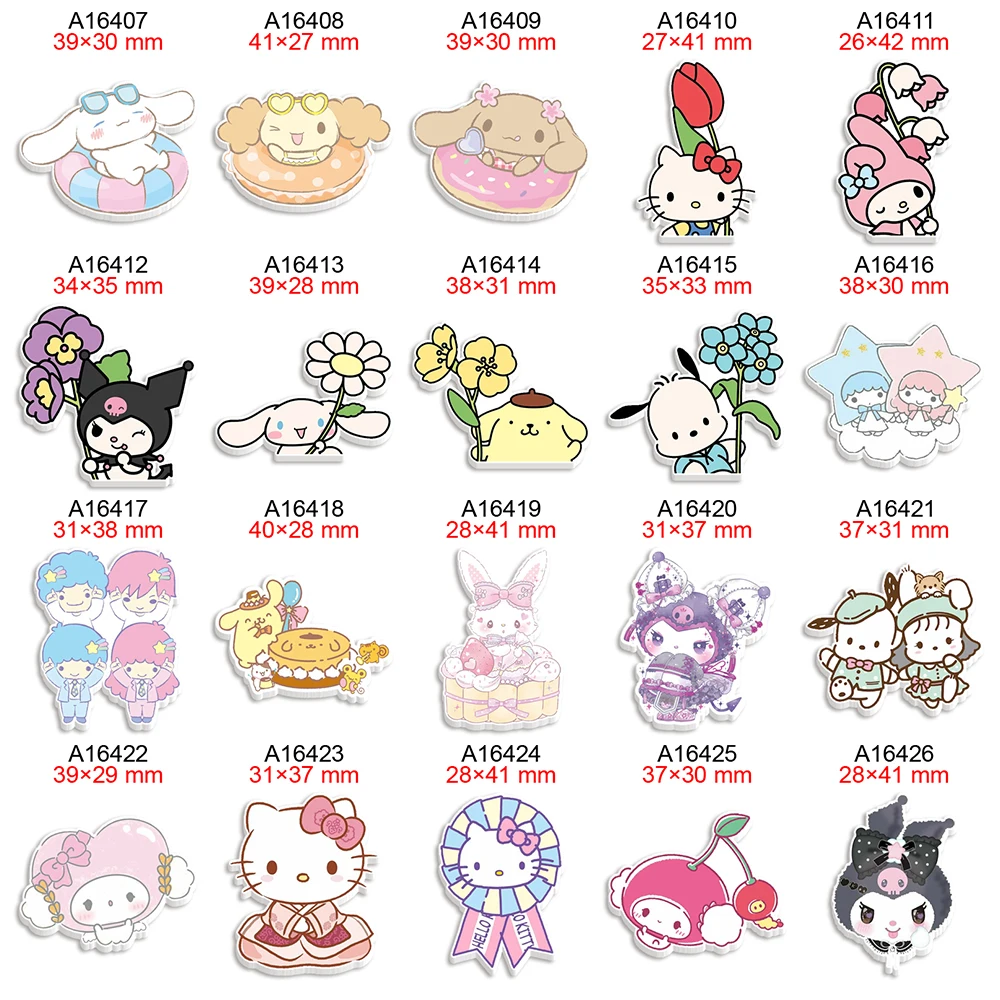 Акриловые аксессуары для бантов Sanrio 30 шт.