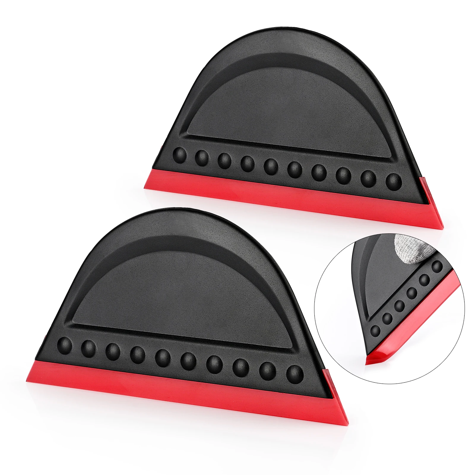 EHDIS автомобильный виниловый скребок, резиновое лезвие без царапин, портативный очищающий скребок, бытовой снегоочиститель для окон и душевых окон, инструменты для удаления снега