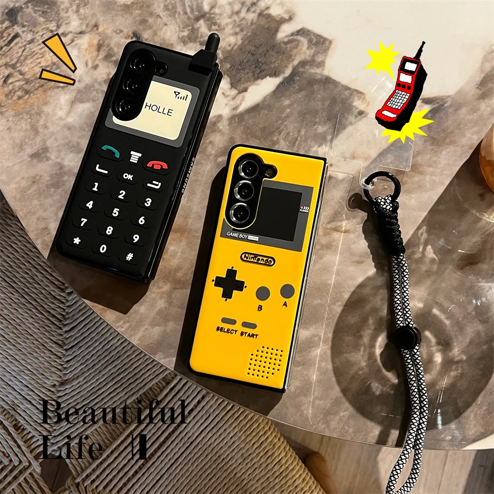 Милый 3D силиконовый чехол для телефона в форме сотового Samsung Galaxy Z Fold 5 4 3 5G Shockrpoof