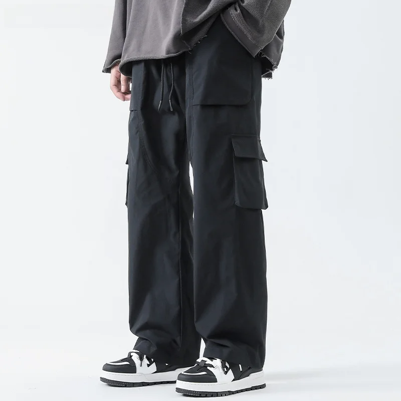 Функциональные комбинезоны Vishow мужские свободные прямые широкие брюки больших